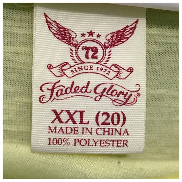 XXL Faded Glory Butterfly Lt Yellow Top 🦋 - Picture 4 of 8